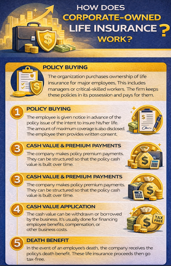 how does corporate life insurance work